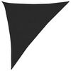 vidaXL Sunshade Sail 160 g/m&sup2; Black 3x4x5 m HDPE