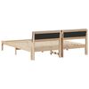 vidaXL Bed frame Brown and taupe 180 x 200 cm Solid pine wood