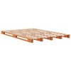 vidaXL Pallet Bed without Mattress Wax Brown 140x200 cm Solid Wood Pine