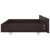 vidaXL Bed Drawers 2 pcs Dark Brown Solid Pine Wood