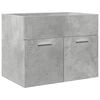 vidaXL 3 Piece Bathroom Furniture Set Concrete Grey Engineered Wood