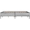 vidaXL Bed Frame without Mattress Grey Sonoma 120x190 cm Small Double