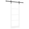 vidaXL Sliding Door ORKDAL White and Black 93 x 232 cm