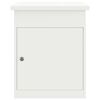 vidaXL Parcel Drop Box with Storage White 47.5 x 38 x 59 cm Steel
