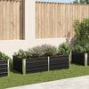 vidaXL Raised Garden Bed 160x80x45 cm Galvanised Steel Anthracite