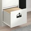 vidaXL File Cabinet White 45.5 x 42 x 139 cm Cold-Rolled Steel
