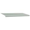 vidaXL Retractable Awning Retractable Green and White 600 x 300 cm
