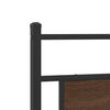 vidaXL Metal Bed Frame without Mattress Brown Oak 200x200 cm