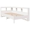 vidaXL Bookcase Bed without Mattress White 90x200 cm Solid Wood Pine