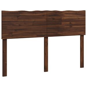 vidaXL Live Edge Headboard ROSTOCK Dark Brown 140 cm Solid Acacia Wood