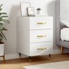 vidaXL Bedside Cabinet White 40x40x66 cm Engineered Wood
