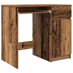 vidaXL Desk Old Wood 86x49x76 cm Engineered Wood
