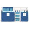 vidaXL Bunk Bed without Mattress Blue 90x190 cm Single Solid Wood Pine