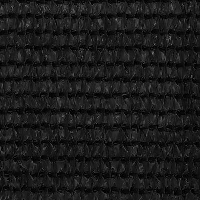 vidaXL Balcony Screen Black 75x500 cm HDPE