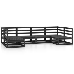 vidaXL 6 Piece Garden Lounge Set Solid Pinewood