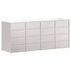 vidaXL Wheelie Bin Storage for 4 Bins Silver 272 x 77.5 x 115.5 cm
