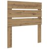 vidaXL Bed Frame Artisian Oak 90 x 200 cm Solid Pine Wood