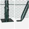 vidaXL Fence Post Green 100 x 0.5 m (13 mm mesh) Steel and PVC