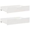 vidaXL Daybed with Trundle and Drawers without Mattress White 80x200 cm