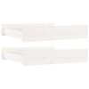 vidaXL Bed Drawers 2 pcs White Solid Wood Pine