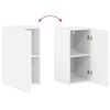 vidaXL TV Cabinet Set Wall-mounted 3 pcs White Engineered Wood