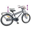 vidaXL Kids Bike 18'' for 5-7 Years Old Dark Grey