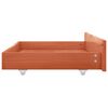 vidaXL Bed Frame without Mattress Honey Brown Solid Wood 140x200 cm (322039+2x321987)