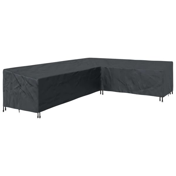 vidaXL Furniture Cover Black 330 x 255 x 80 cm 420D Oxford Fbric