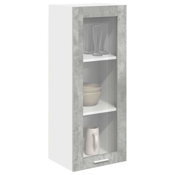 vidaXL Hanging Cabinet Concrete Grey 40 x 31 x 100 cm Engineered Wood
