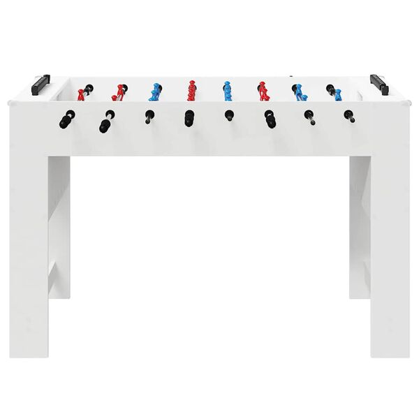 vidaXL Foosball Table White 125 x 60.5 x 80 cm Engineered Wood