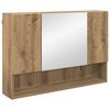 vidaXL Mirror Cabinet Artisan Oak 80 x 17 x 55 cm Engineered Wood