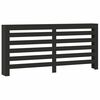 vidaXL Radiator Cover Black 175x20x82 cm Engineered Wood