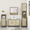 vidaXL 3 Piece Bathroom Furniture Set Sonoma Oak Engineered Wood