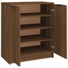 vidaXL Shoe Cabinet Brown Oak 59x35x70 cm Engineered Wood