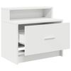 vidaXL Bedside Cabinet with Drawer White 51x31x47 cm