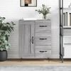 vidaXL Sideboard Grey Sonoma 69.5x34x90 cm Engineered Wood