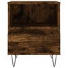 vidaXL Bedside Cabinet Smoked Oak 40x35x50 cm Engineered Wood