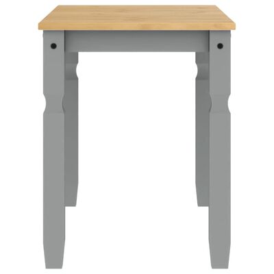 vidaXL Dining Table Corona Grey 112x60x75 cm Solid Wood Pine