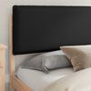 vidaXL Bed Frame with Upholstered Headboard Black 180 x 200 cm