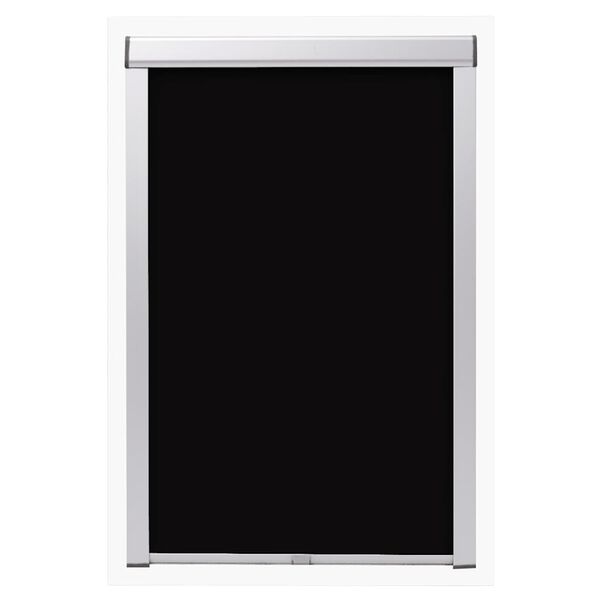 vidaXL Blackout Roller Blind Black FK06