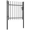 vidaXL Door Fence Gate BOXTEL with Spear Top 100x75 cm