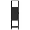 vidaXL Highboard Black 35.5x35x139 cm Engineered Wood and Metal