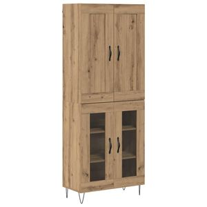 vidaXL Highboard Artisan Oak 69.5 x 34 x 180 cm Engineered Wood