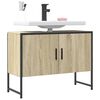 vidaXL Bathroom Sink Cabinet Sonoma Oak 80x33x60 cm Engineered Wood