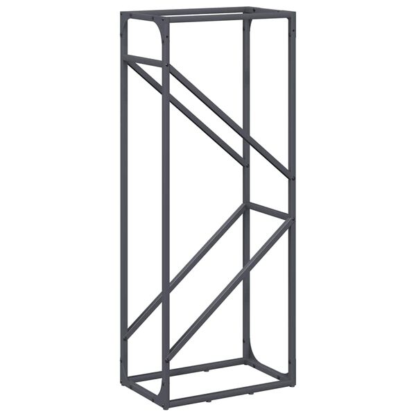 vidaXL Firewood Rack Anthracite 40x25x100 cm Cold-rolled steel