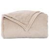 vidaXL Throw Blanket Beige 240 x 270 cm Fleece