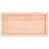 vidaXL Bathroom Countertop 80x40x(2-6) cm Untreated Solid Wood