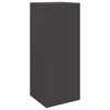 vidaXL Parcel Drop Box with Storage Black 41 x 38 x 103 cm Steel