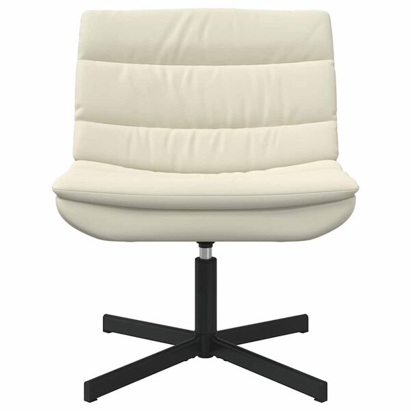 vidaXL Swivel Chair Cream 63 x 75 x 76 cm PU