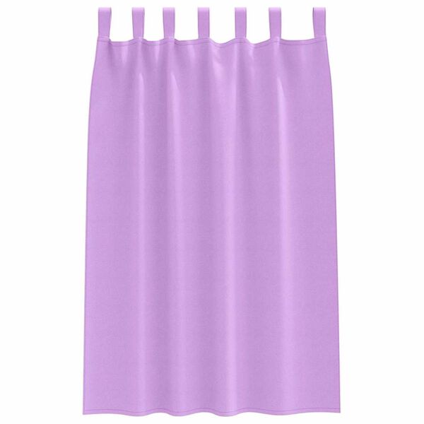 vidaXL Blackout Curtains with Rings 2 pcs Purple 175 x 140 cm
